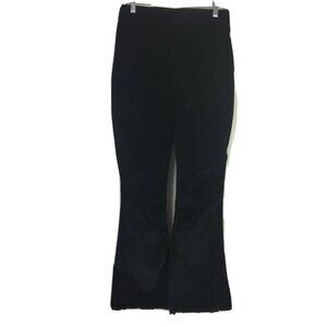 Knox Rose Womens High-Rise Corduroy Flare Pants Black Size 8